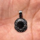 Natural Diamond Pendant 925 Sterling Silver Vintage Inspired For Jewellery