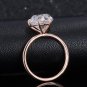 3 Ct Heart Shape Simulated Diamond Ring Prong Set Wedding Gift Ring For Women