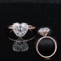 3 Ct Heart Shape Simulated Diamond Ring Prong Set Wedding Gift Ring For Women
