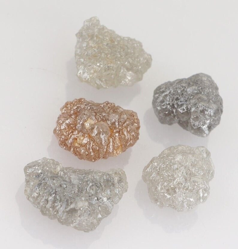 10.2Ct Natural Rough Diamonds Multi Colour Loose Raw Uncut Diamond For Jewellery