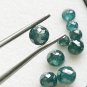 Blue Rose Cut Diamond Cabochons Conflict Free Natural Diamond For Wedding Ring