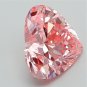 1.62ct Brilliant Heart Cut Lab Grown Diamond CVD Loose Diamond For Making Ring