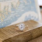 2.45ct Oval Cut Simulated Diamond Ring 14K Gold Plated Engagement Ring For Her