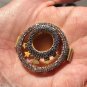 Unique 925 Sterling Silver Yellow Plated Delicate Brooch Pin Diamond Jewellery