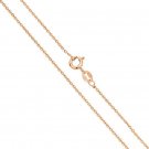 925 Sterling Silver Chain 14K Rose Gold Plated Chain Solid Chain Gift For Women