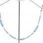 White & Blue Rough Diamond Beads Necklace Natural Loose Raw Diamond Necklace