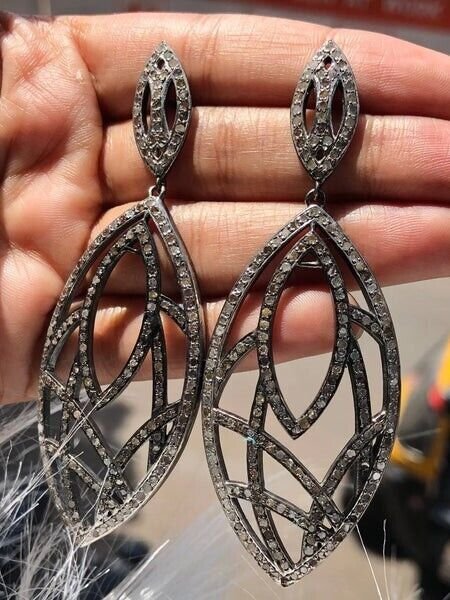 Exquisite 925 Sterling Silver Dangle Earrings Vintage & Unique Jewellery Gift