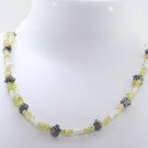 Black, Yellow & White Natural Raw Diamond Necklace Wedding Gift Necklace For Her