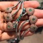 Round Cut Emerald Gemstone Vintage Style Bracelet 925 Silver Unique Bracelet