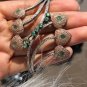 Round Cut Emerald Gemstone Vintage Style Bracelet 925 Silver Unique Bracelet