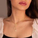 925 Sterling Silver Initial Heart Necklace Anniversary Gift Necklace For Women