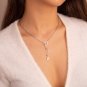 925 Sterling Silver Initial Heart Necklace Anniversary Gift Necklace For Women
