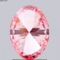 1.51Ct Pink Oval Cut Lab Grown Diamond VS1 Clarity Loose Diamond For Jewellery