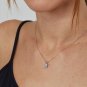 2 Ct Princess Cut Simulated Pendant Necklace Solid Wedding Necklace Gift For Her