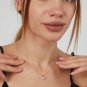 2 Ct Princess Cut Simulated Pendant Necklace Solid Wedding Necklace Gift For Her