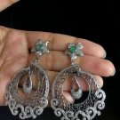 Exquisite Chandbali Earrings: 925 Sterling Silver, Perfect Wedding Gift for Her