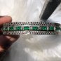 Princess Cut Emerald Gemstone Bracelet 925 Sterling Silver Wedding Gift Bracelet