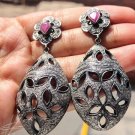 Vintage Art Deco 925 Sterling Silver Earrings: Unique & Delicate Collection