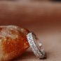 3.5CT Round And Baguette Ct Simulated Diamond Proposal Wedding Band Ring For Her