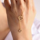 Round Cut Simulated Heart Lariat Necklace Dainty Wedding Gift Necklace For Women