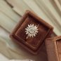 Cushion Cut Moissanite Diamond Ring Flower Shape Engagement Ring Gift For Her