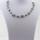Black , White & Brown Raw Diamond Necklace Loose Rough Diamond Beads Necklace