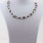 Black , White & Brown Raw Diamond Necklace Loose Rough Diamond Beads Necklace