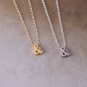 Sterling Silver Ampersand Tiny & Necklace Delicate Friendship Necklace For Her