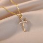 Round Cut Simulated Diamond Nacklace Religious Anniversary Gift Necklace For Her