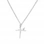 Round Cut Simulated Diamond Nacklace Religious Anniversary Gift Necklace For Her