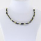 Black & Yellow Raw Diamond Necklace Natural Loose Rough Diamond Necklace For Her