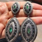 Vintage Collection: Antique Traditional Style 925 Sterling Silver Earring