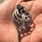 Antique Shell Pendant 925 Sterling Silver Vintage Style Jewellery Collection