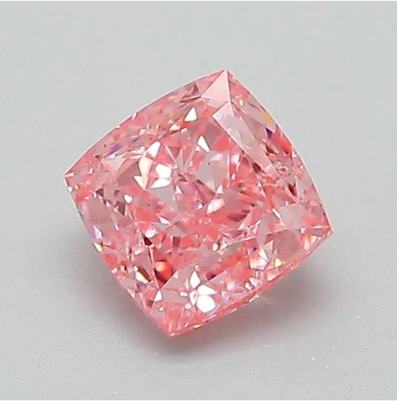 0.90ct Cushion Cut Lab Grown Diamond Fancy Pink VS2 Clarity Diamond For Jewelry