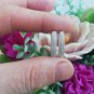 Solid Round Cut Simulated 3 Row Hoop Earrings Wedding Gift For Earrings For Her