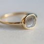 0.32Ct Natural Salt & Pepper Diamond Ring 14K Gold Engagement Ring Gift For Her