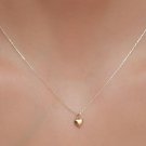 Heart Shape Pendent Necklace Sterling Silver Anniversary Gift Necklace For Her