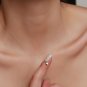 Heart Shape Pendent Necklace Sterling Silver Anniversary Gift Necklace For Her
