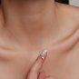 Heart Shape Pendent Necklace Sterling Silver Anniversary Gift Necklace For Her