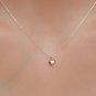 Heart Shape Pendent Necklace Sterling Silver Anniversary Gift Necklace For Her