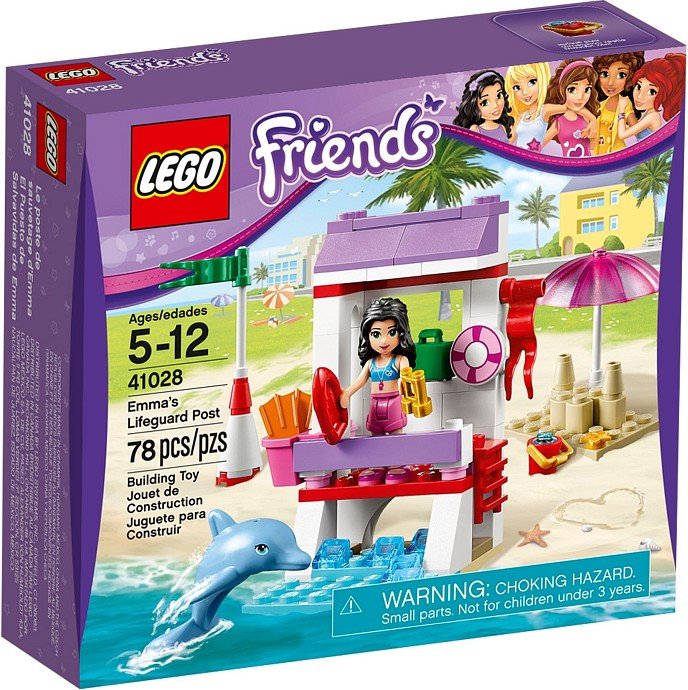 Lego Friends Emma's Lifeguard Post 41028 (2013) New! Sealed! box set 13 oz