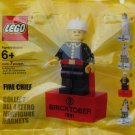 Lego 2010 Bricktober Fireman Chief Magnet 2855045 New in Polybag!