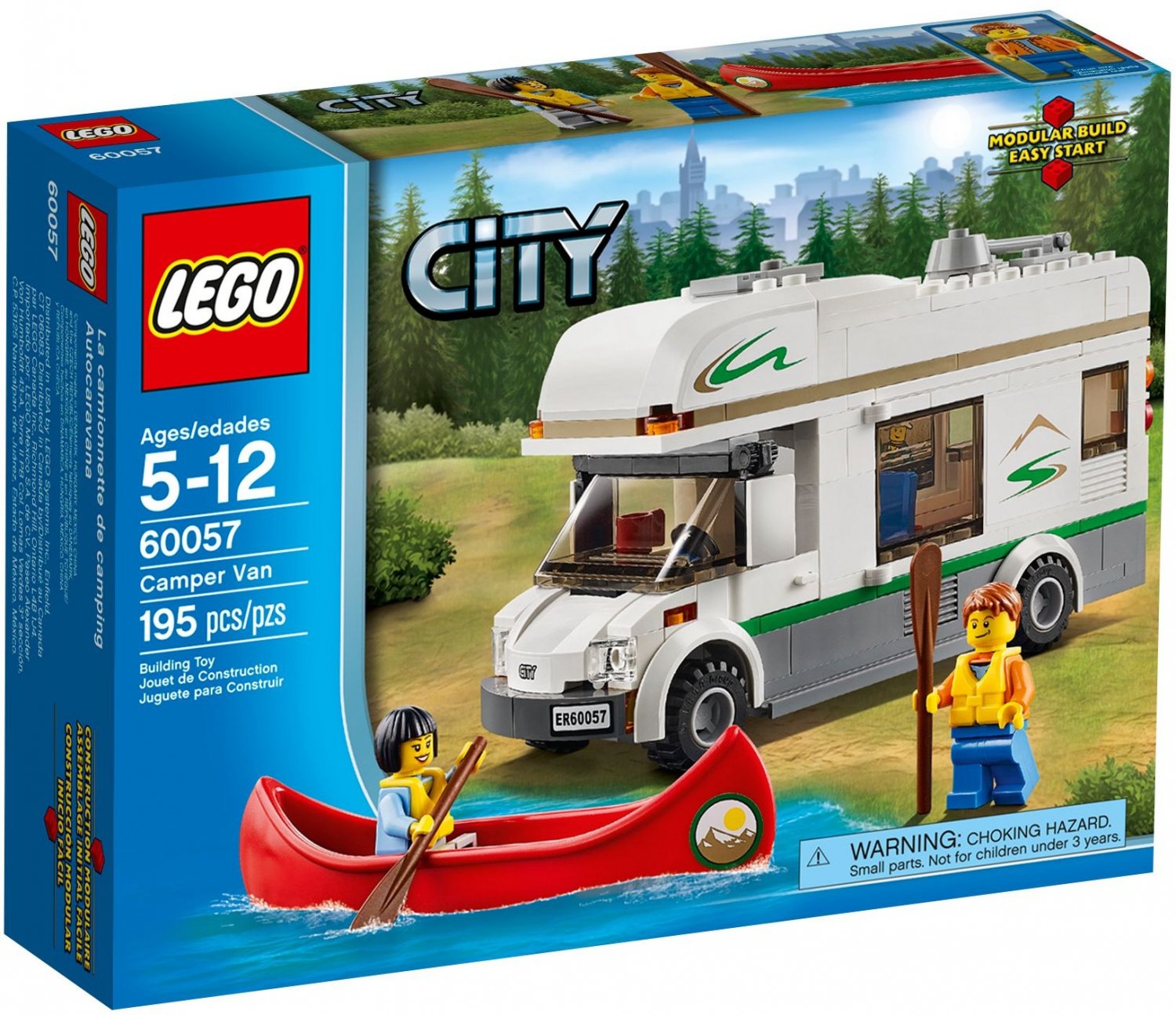 Lego City Camper Van Kayak 60057 2014 New Sealed Set