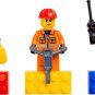 Lego City Hero Minifigure Magnet set 852513 (2009) New in Blister Pack!