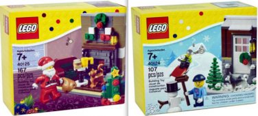 Lego 40124 best Winter Fun & 40125 Santa Visit