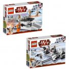 Lego 8084 & 8083 Star Wars Episode V Snowtrooper & Rebel Trooper Battle Packs (2010) New! Sealed!