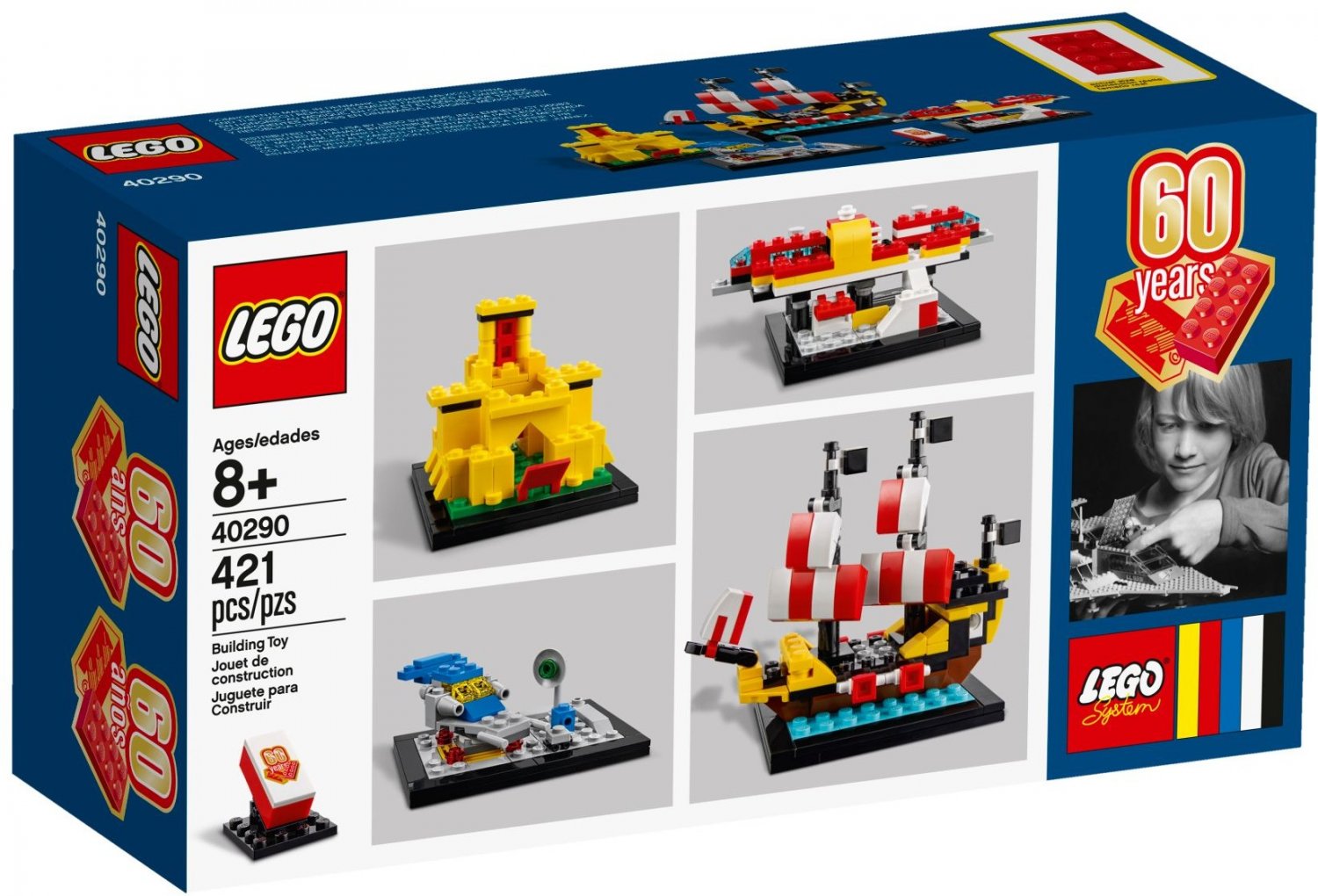 Lego 60 Years of the LEGOÂ® Brick 40290 (2018) New Factory Sealed Set!