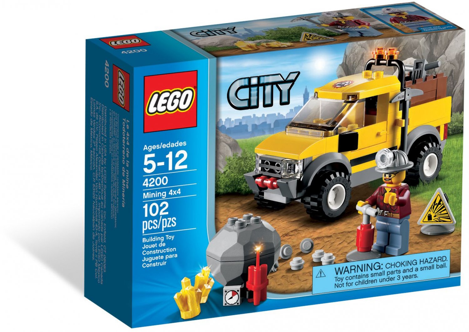 Lego City Mining 4 x 4 Pick Up Truck 4200 (2012) New Factory Sealed Set!