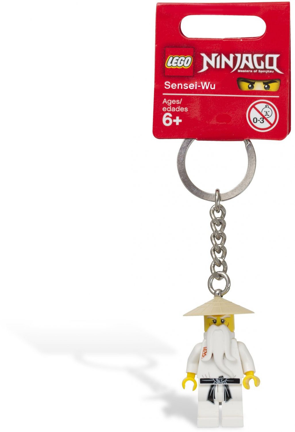 Lego Ninjago Sensei-Wu Key Chain 853101 (2011) New with Tag!