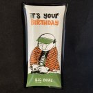 Vintage MCM 'It's Your Birthday BIG DEAL' Nappy Trinket Tray Naughty Man Cave Wm Box